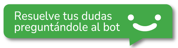 Resuelve tus dudas preguntándole al bot